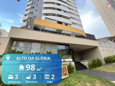 Apartamento com 3 Quartos para alugar, 98m² no Alto da Glória, Goiânia