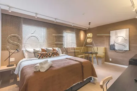 Flat com 1 Quarto à venda, 28m² no Cidade Monções, São Paulo