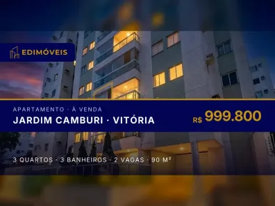 Apartamento com 3 Quartos à venda, 90m² no Jardim Camburi, Vitória
