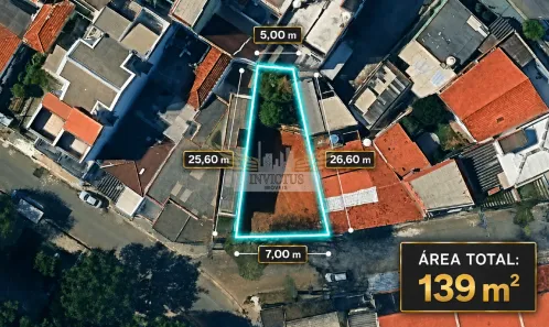 Lote/Terreno à venda, 139m² no Parque Oratório, Santo André