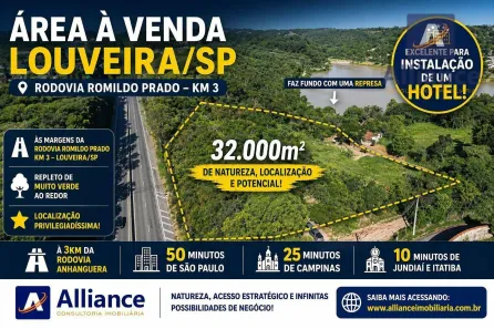 Lote/Terreno à venda, 32000m² no Jardim Vera Cruz, Louveira