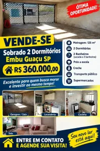 Casa com 2 Quartos à venda, 125m² no Filipinho, Embu-Guaçu