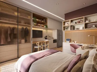Apartamento com 2 Quartos à venda, 25m² no Santo Amaro, São Paulo