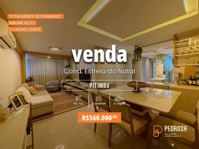 Apartamento com 2 Quartos à venda, 83m² no Pitimbu, Natal