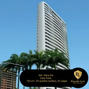 Apartamento com 3 Quartos à venda, 193m² no Monteiro, Recife