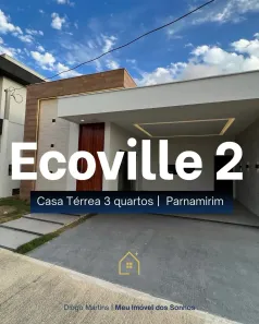 Casa de Condomínio com 3 Quartos à venda, 120m² no Cajupiranga, Parnamirim