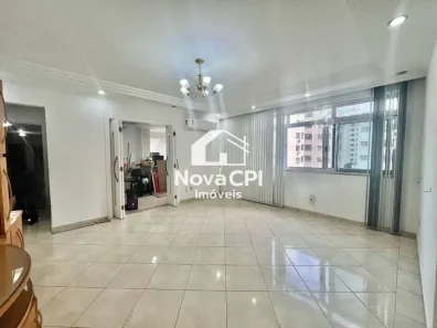 Apartamento com 3 Quartos para alugar, 144m² no Pompéia, Santos