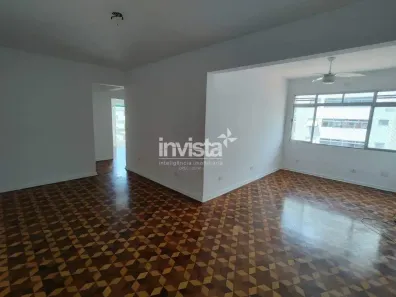 Apartamento com 3 Quartos para alugar, 132m² no Embaré, Santos