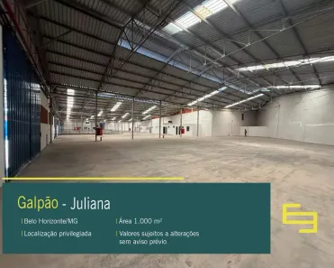 Galpão/Depósito/Armazém para alugar, 1000m² no Juliana, Belo Horizonte