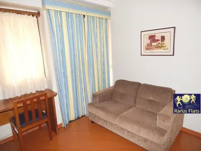 Flat com 1 Quarto para alugar, 37m² no Moema, São Paulo