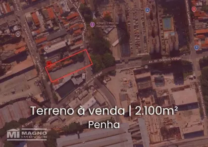 Lote/Terreno à venda, 2100m² no Penha de França, São Paulo