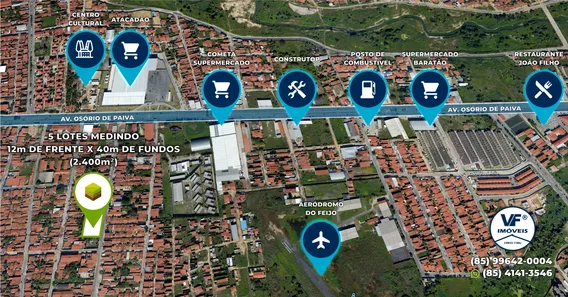 Lote/Terreno à venda, 2400m² no Siqueira, Fortaleza