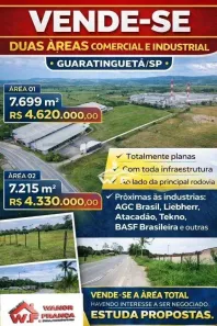 Lote/Terreno à venda, 7699m² no Chácaras Santa Maria I, Guaratinguetá