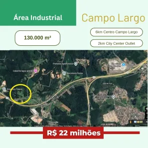 Lote/Terreno à venda, 131784m² no Itaboa, Campo Largo
