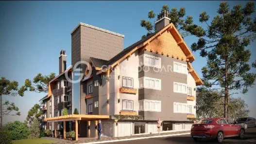 Apartamento com 1 Quarto à venda, 68m² no Residencial Aurora, Gramado