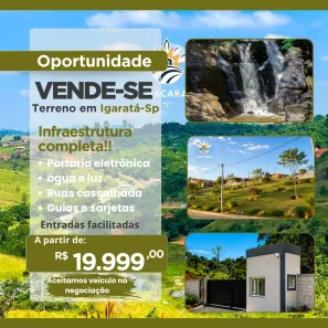 Lote/Terreno à venda, 600m² no Centro, Igaratá