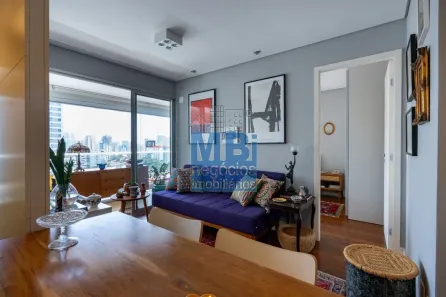 Apartamento com 1 Quarto à venda, 48m² no Cidade Monções, São Paulo