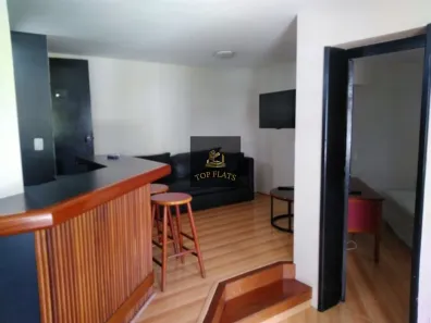 Flat com 1 Quarto para alugar, 48m² no Cidade Monções, São Paulo