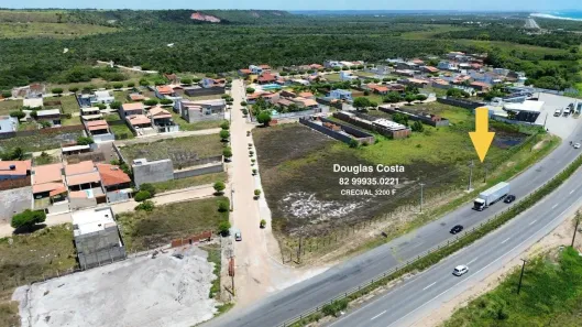 Lote/Terreno à venda, 1001m² no Barra Mar, Barra de São Miguel
