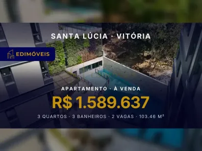 Apartamento com 3 Quartos à venda, 103m² no Santa Lúcia, Vitória