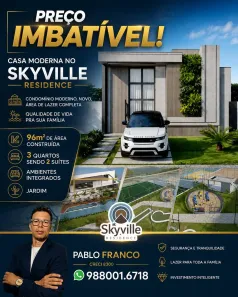 Casa de Condomínio com 3 Quartos à venda, 96m² no Vila Cabral, Campina Grande