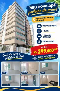 Apartamento com 2 Quartos à venda, 67m² no Aviação, Praia Grande