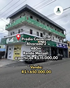 Prédio Comercial à venda, 480m² no Alvorada, Manaus