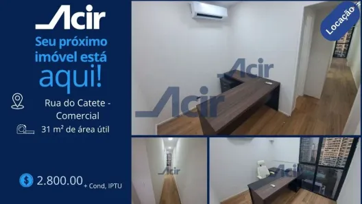 Sala Comercial para alugar, 30m² no Catete, Rio de Janeiro