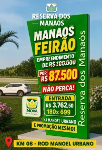 Lote/Terreno à venda, 200m² no Cacau Pirêra, Iranduba