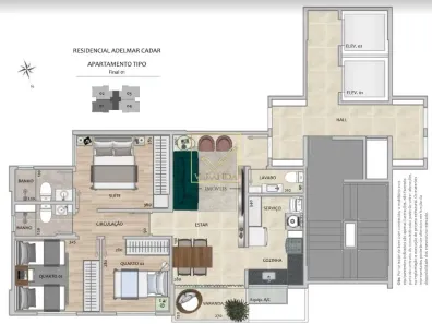 Apartamento com 3 Quartos à venda, 74m² no Santa Efigênia, Belo Horizonte