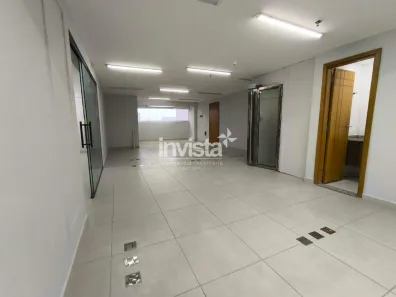 Sala Comercial para alugar, 104m² no Marapé, Santos