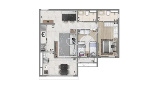 Apartamento com 2 Quartos à venda, 76m² no Jardim Vila Mariana, São Paulo