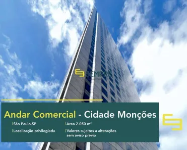 Sala Comercial para alugar, 2050m² no Brooklin Paulista, São Paulo