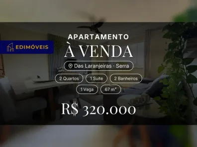 Apartamento com 2 Quartos à venda, 67m² no das Laranjeiras, Serra