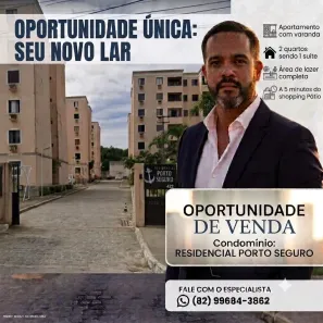 Apartamento com 2 Quartos à venda, 56m² no Antares, Maceió