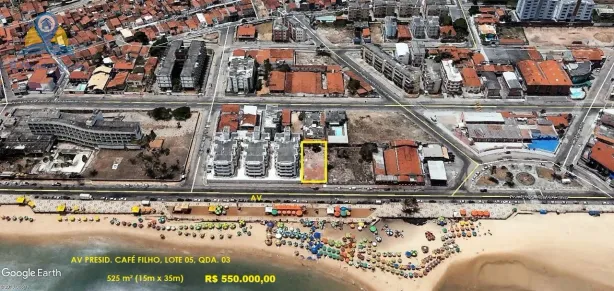 Lote/Terreno à venda, 525m² no Praia do Meio, Natal