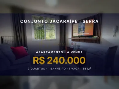 Apartamento com 2 Quartos à venda, 55m² no Conjunto Jacaraípe, Serra