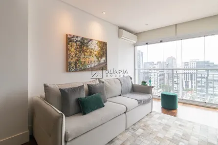 Apartamento com 1 Quarto para alugar, 82m² no Vila Nova Conceição, São Paulo