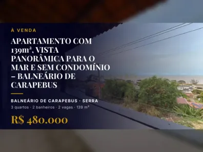 Apartamento com 3 Quartos à venda, 139m² no Balneário de Carapebus, Serra