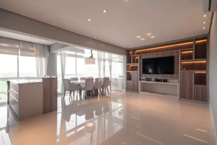 Apartamento com 3 Quartos para alugar, 195m² no Campo Comprido, Curitiba