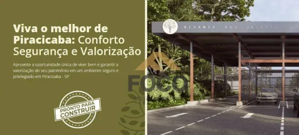 Lote/Terreno à venda, 250m² no Unileste, Piracicaba
