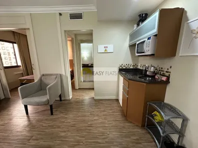 Flat com 1 Quarto para venda ou aluguel, 35m² no Vila Olímpia, São Paulo