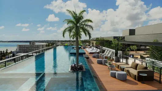 Apartamento com 1 Quarto para alugar, 22m² no Cabo Branco, João Pessoa