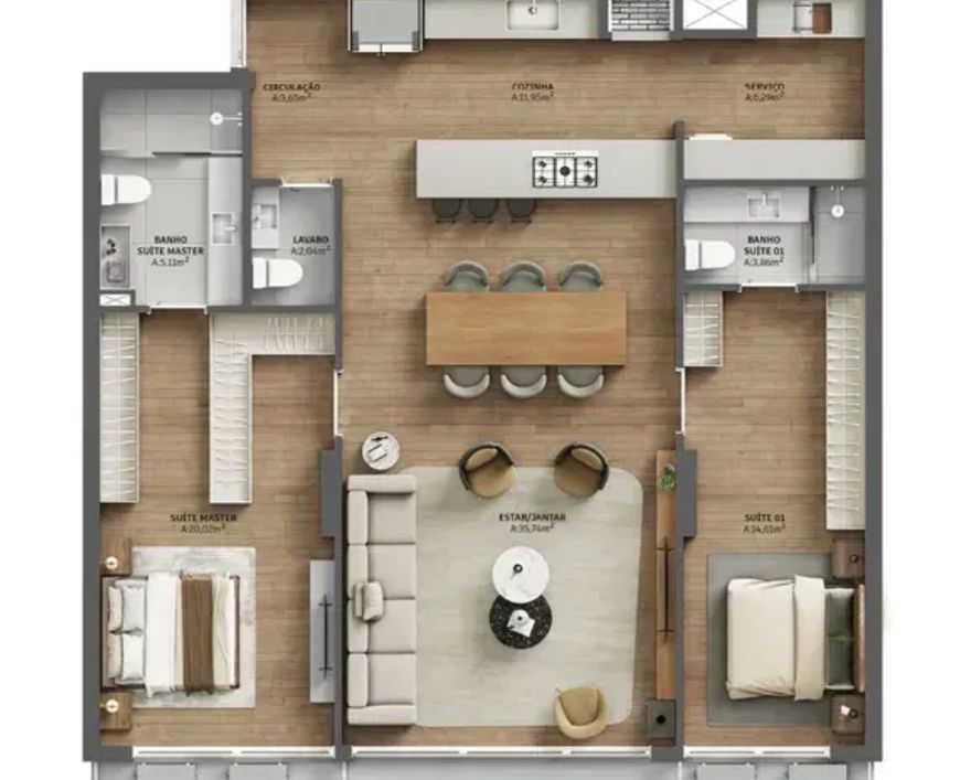 ARIA - APARTAMENTOS no Menino Deus, Porto Alegre