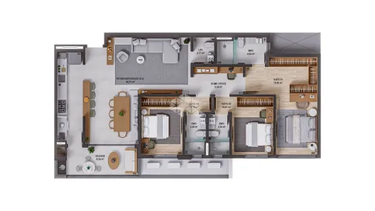 Apartamento com 3 Quartos à venda, 156m² no Praia Comprida, São José