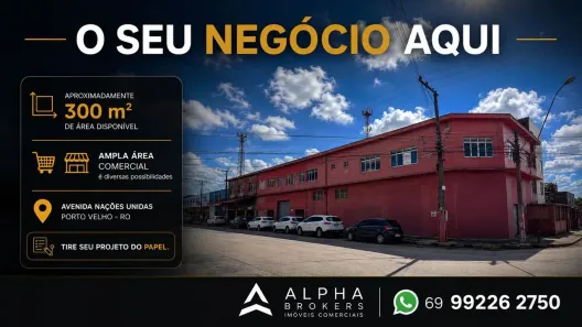 Galpão/Depósito/Armazém para alugar, 300m² no Tucumanzal, Porto Velho