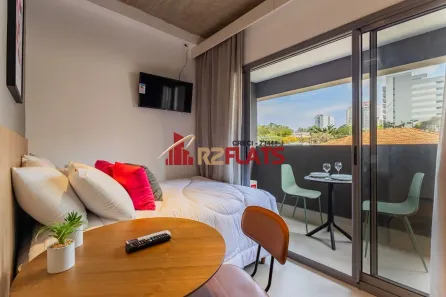 Apartamento com 1 Quarto para alugar, 23m² no Santo Amaro, São Paulo