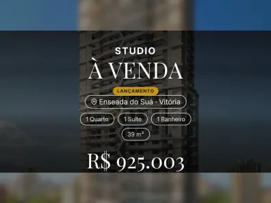 Apartamento com 1 Quarto à venda, 39m² no Enseada do Suá, Vitória