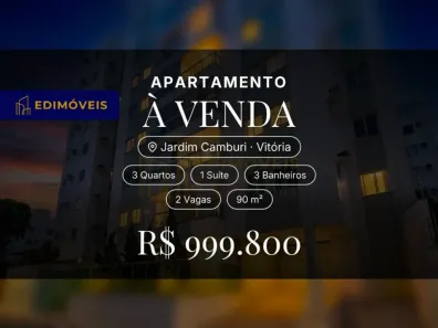 Apartamento com 3 Quartos à venda, 90m² no Jardim Camburi, Vitória