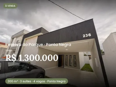Apartamento com 4 Quartos à venda, 300m² no Ponta Negra, Manaus